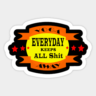 yoga everyday Sticker